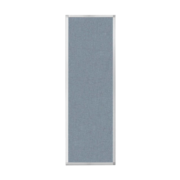 Hush Panel Configurable Cubicle Partition 2' x 6' Powder Blue Fabric